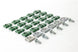 1964 - 1967 Chevelle Windshield Chrome Moulding Clips Set, 32 Pieces, Angle 2