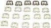 1968 - 1972 Chevelle Rear Window Reveal Moulding Clips, Set