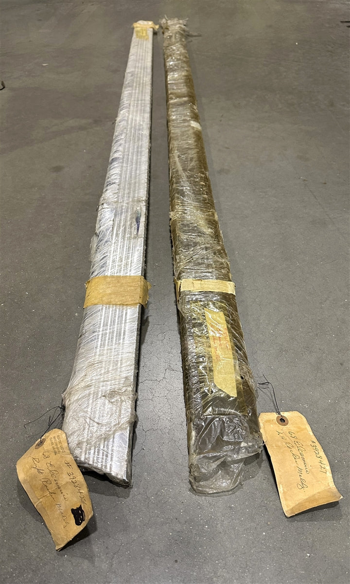 1968 Chevrolet El Camino Rocker Panel Chrome Trim Moldings, Original GM NOS, Pair, Angle 4