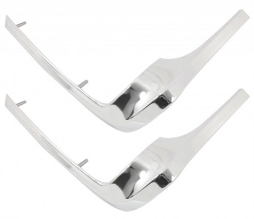 1968 - 1972 Premium Nova Front Fender Eyebrow Moldings, RH & LH, Angle 2