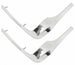 1968 - 1972 Premium Nova Front Fender Eyebrow Moldings, RH & LH, Angle 2