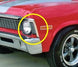 1968 - 1972 Premium Nova Front Fender Eyebrow Moldings, RH & LH, Angle 3