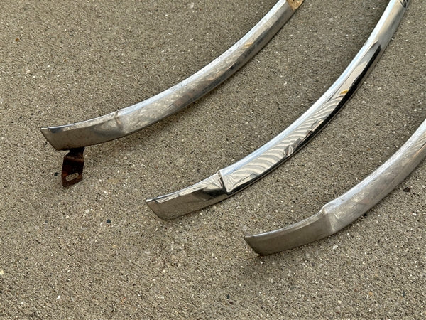 1968 - 1972 Nova Front Windshield Chrome Molding, Lower Right Hand, Used GM, Angle 2