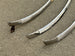 1968 - 1972 Nova Front Windshield Chrome Molding, Lower Right Hand, Used GM, Angle 2