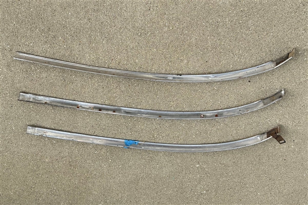 1968 - 1972 Nova Front Windshield Chrome Molding, Lower Right Hand, Used GM, Angle 3