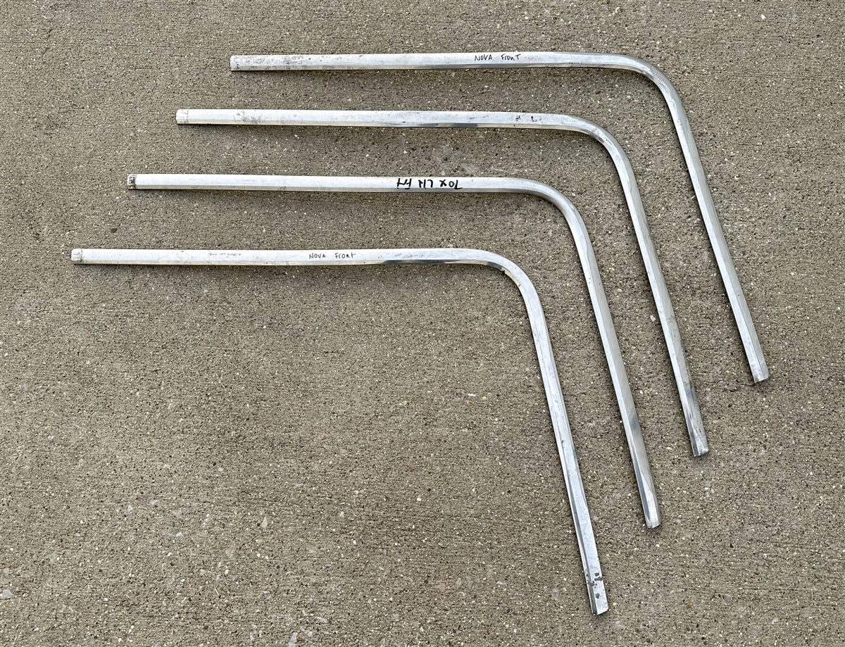 1968 - 1972 Nova Front Windshield Chrome Molding, Upper Left Hand, Used GM