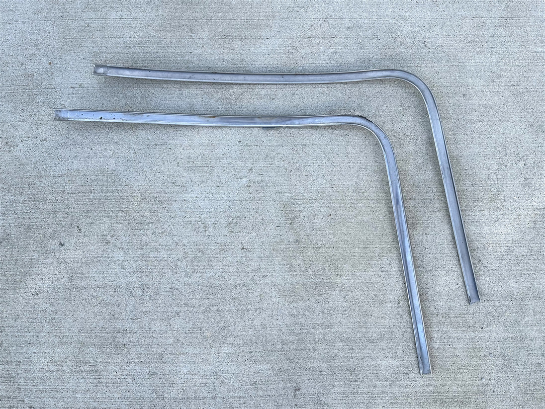 1968 - 1972 Nova Front Windshield Chrome Molding, Upper Right Hand, Used GM, Angle 3