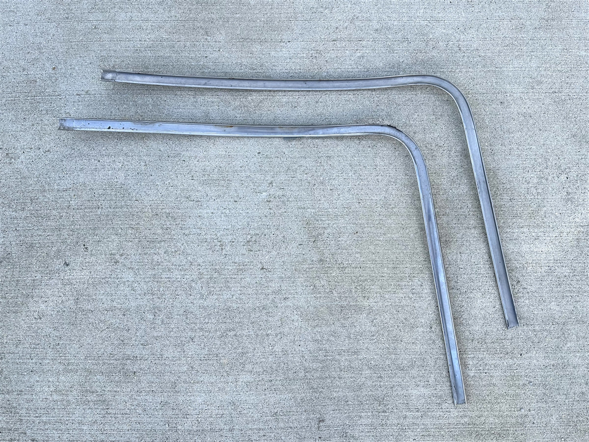 1968 - 1972 Nova Front Windshield Chrome Molding, Upper Right Hand, Used GM, Angle 3