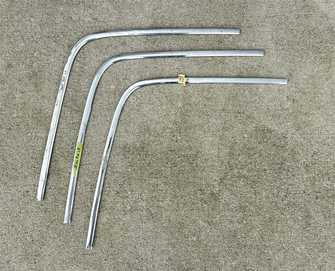 1968 - 1972 Nova Rear Window Chrome Molding, Upper Left Hand, Used GM