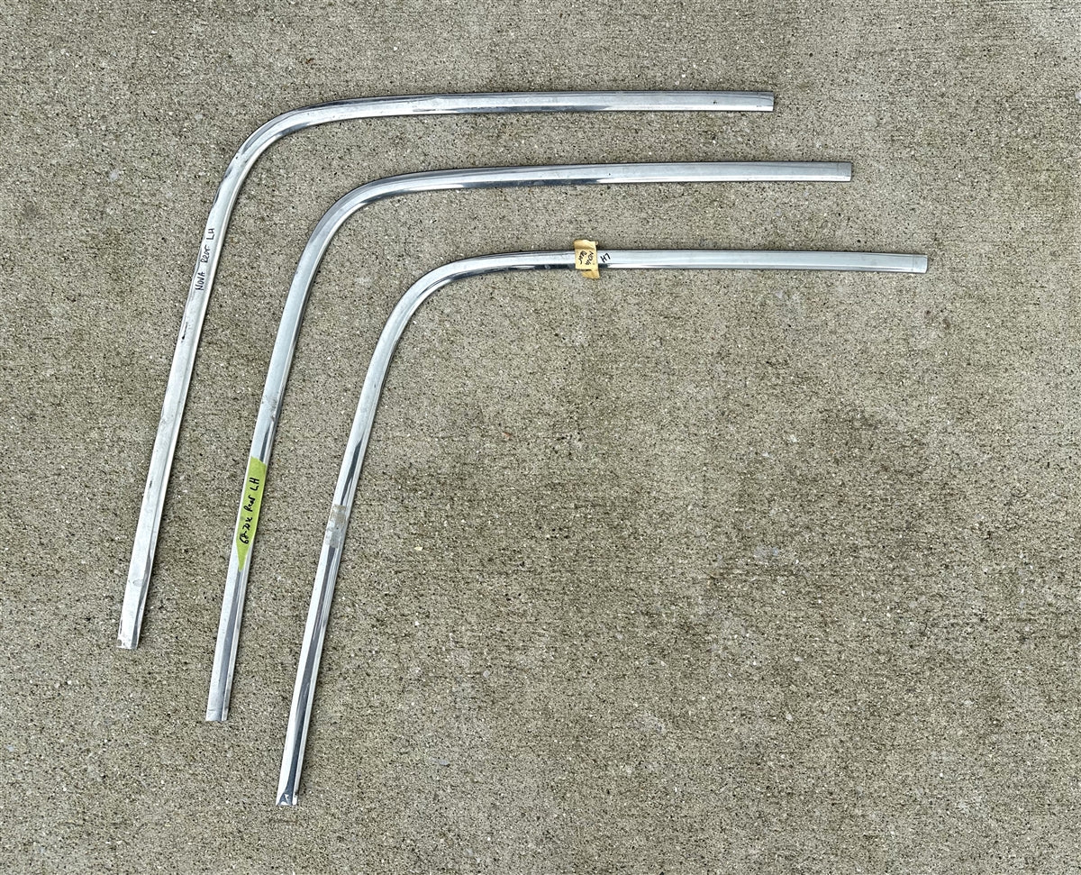 1968 - 1972 Nova Rear Window Chrome Molding, Upper Left Hand, Used GM