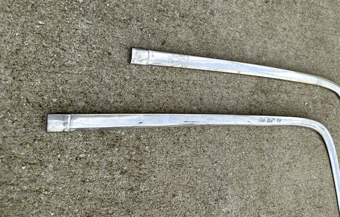 1968 - 1972 Nova Rear Window Chrome Molding, Upper Right Hand, Used GM, Angle 2
