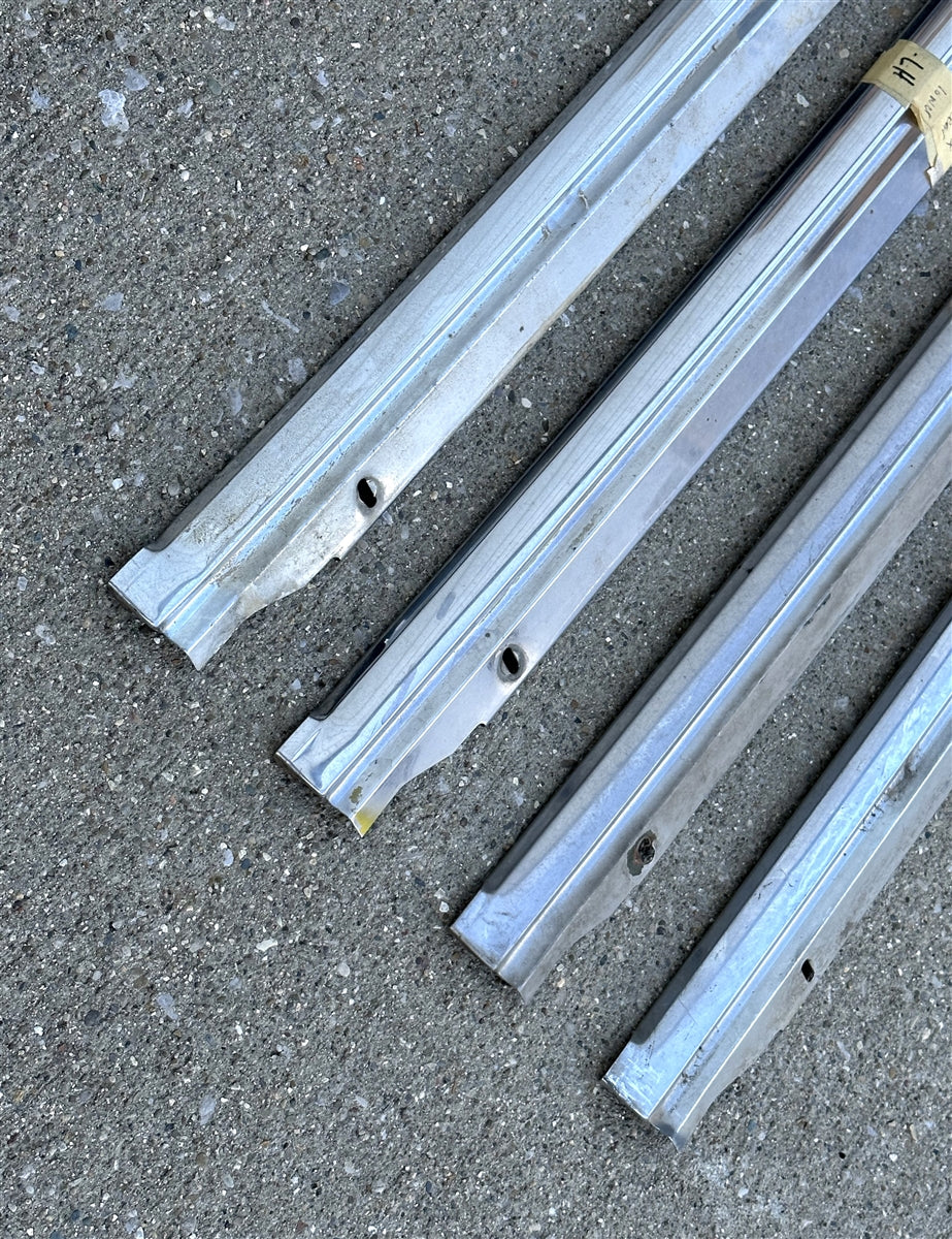 1968 - 1972 Nova Rear Window Chrome Molding, Lower Left Hand, Used GM, Angle 2