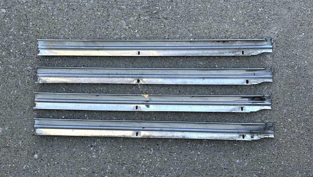 1968 - 1972 Nova Rear Window Chrome Molding, Lower Left Hand, Used GM, Angle 3