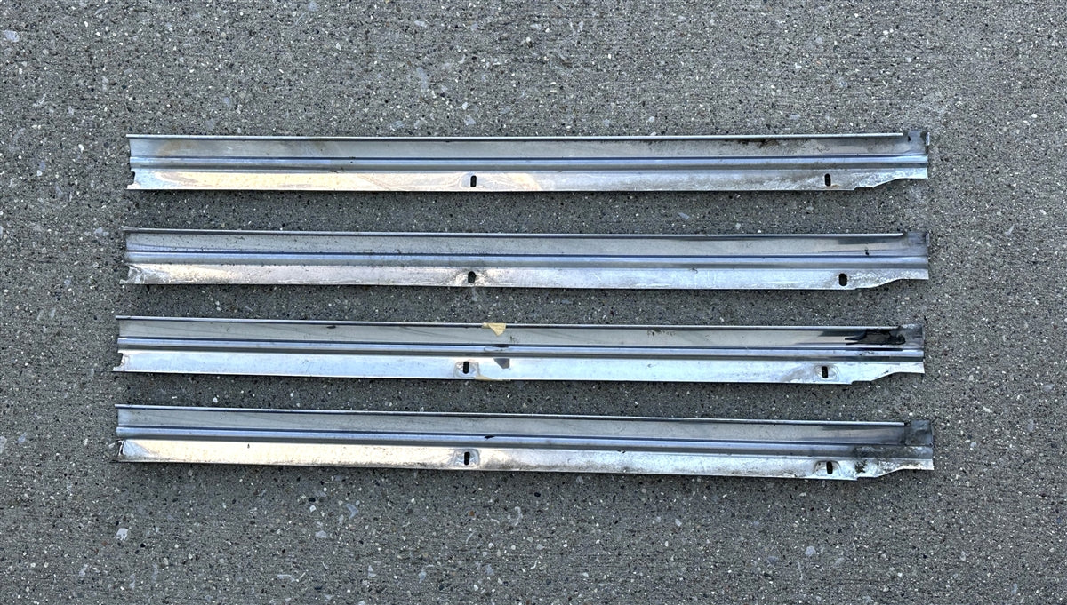 1968 - 1972 Nova Rear Window Chrome Molding, Lower Left Hand, Used GM, Angle 3