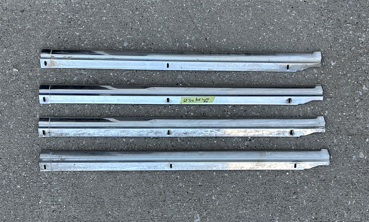 1968 - 1972 Nova Rear Window Chrome Molding, Lower Right Hand, Used GM