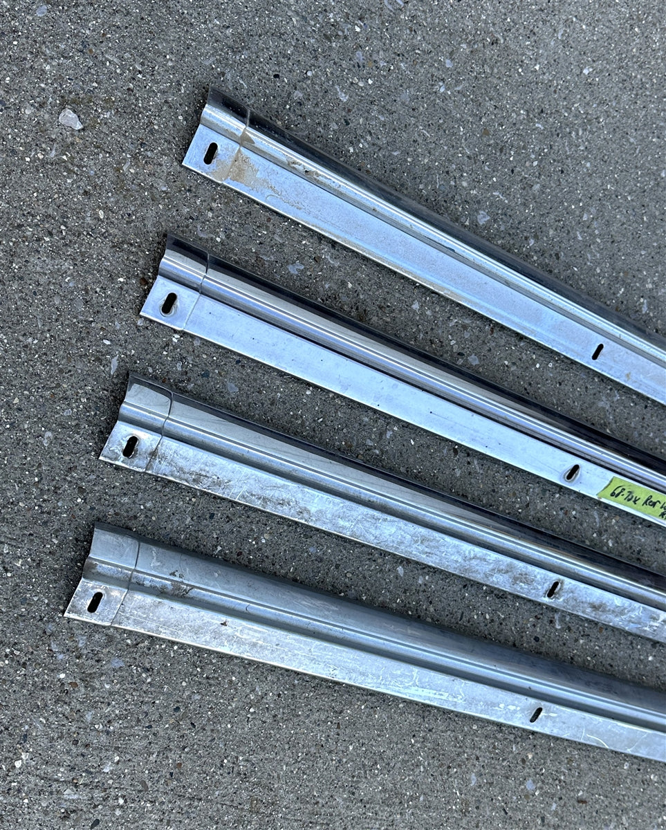 1968 - 1972 Nova Rear Window Chrome Molding, Lower Right Hand, Used GM, Angle 3