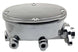 64 - 72 Chevelle & 68 - 72 Nova CHROME 8" Power Brake Booster Kit with Oval Master Cylinder & Proportioning Valve, Angle 2