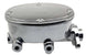 64 - 72 Chevelle & 68 - 72 Nova CHROME 8" Power Brake Booster Kit with Oval Master Cylinder & Proportioning Valve, Angle 2