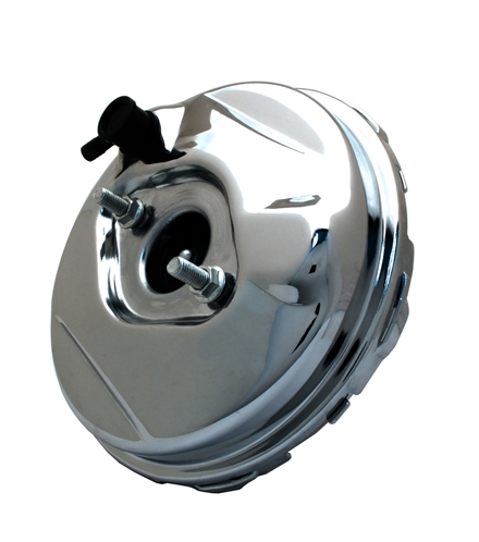 1966 - 1972 Chevelle or 1968 - 1977 Nova Chrome 9" Brake Booster, Master Cylinder, and Proportioning Valve Kit, Angle 2