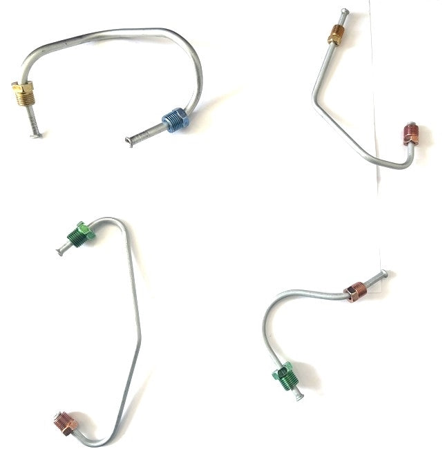 1968 - 1969 Nova Small Brake Line Set for Pro Valve and Master Cylinder, 4 Pieces OE Style