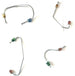 1968 - 1969 Nova Small Brake Line Set for Pro Valve and Master Cylinder, 4 Pieces OE Style