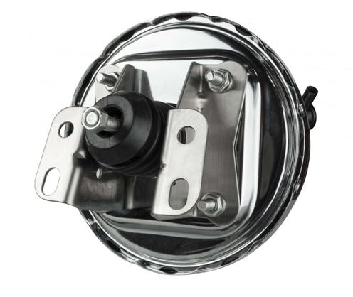 1964 - 1972 Chevelle or Nova Power Brake Booster, 8 Inch, Dual Diaphragm, Chrome, Angle 2