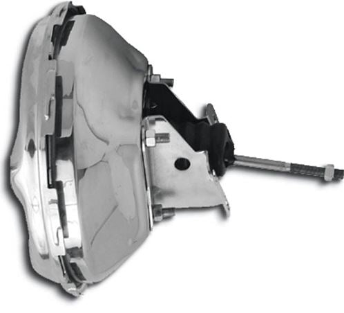 Power Brake Booster without Stamp, 11 Inch, Chrome, Angle 2