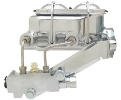 Chevelle and Nova CHROME Power Brake Booster, Master Cylinder, Proportioning Valve Kit, Front Disc / Rear Drum, 11, Angle 2