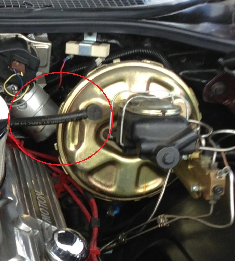 Power Brake Booster Vacuum Hose Kit with Clamps and Check Valve Set, Angle 2