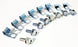 Disc Brake Conversion Brake Line Clips and Mounting Bolts Set