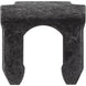 Chevelle and Nova Brake Hose to Line U Clip, Black Oxide Each 476737, Angle 2
