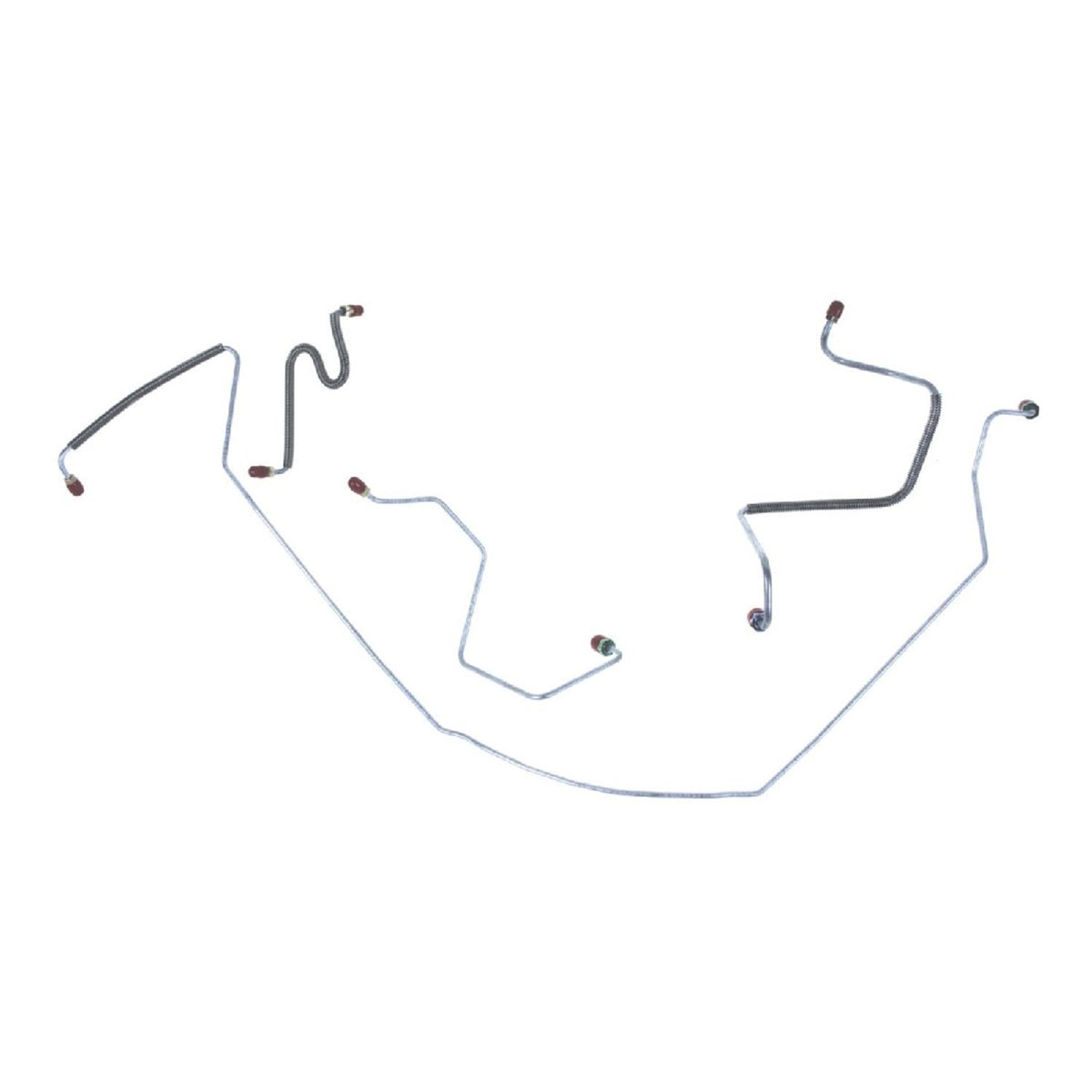 1967 Chevelle OE Steel Front Brake Line Kit, Manual Drum Brakes