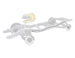 1967 Chevelle Front to Rear Brake line, 2- Door Hardtop, Coupe, Angle 2