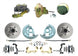 1964 - 1972 Chevelle Front Disc Brake Conversion Kit with 9 inch Delco Stamped Power Booster