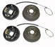 1968 - 1972 Chevelle Rear Drum Brake Assemblies, LH and RH