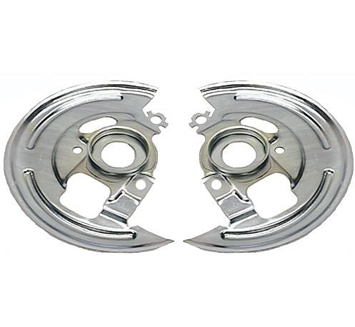 1969 - 1972 Chevelle Front Disc Brake Backing Plates, Zinc Plated with GM Part Numbers, Pair