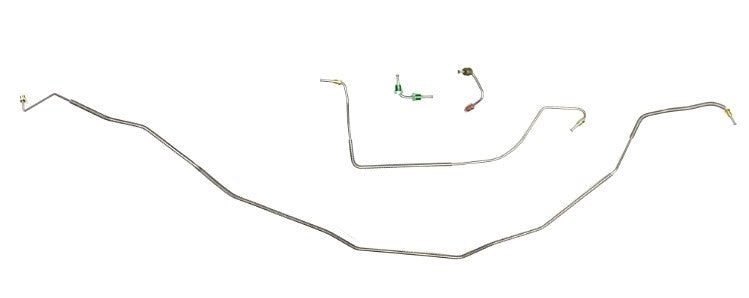 1971 - 1972 Chevelle FRONT Brake Lines Set, For Factory Style Power Front Discs, Stainless Steel