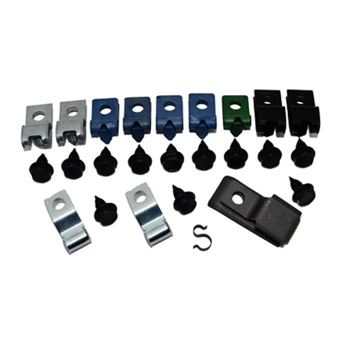 1971 - 1972 Chevelle Brake Line Clips Set, 25 Piece Kit