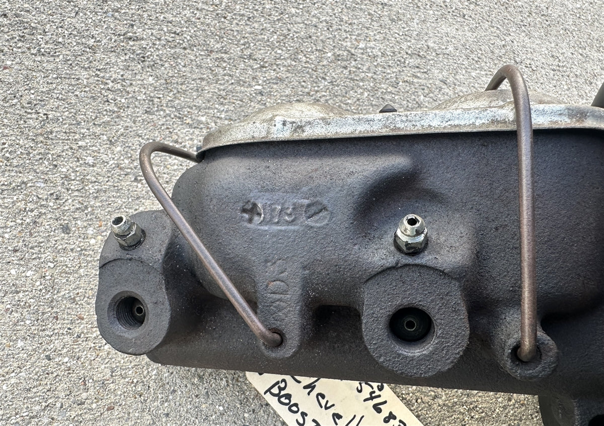 1969 Chevelle 9391 Power Brake Booster with 5468309 Master Cylinder, Date Coded, Angle 6