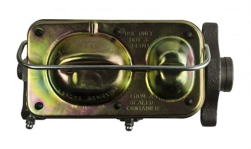 1970 - 1972 Chevelle / Nova Brake Master Cylinder, Front Power Disc with Rear Drum, WITH Bleeders, OE Style, Angle 6