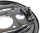 Rear End Axle Drum Brake Backing Plate, LH, Angle 3