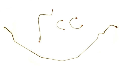 1968 Nova Brake Lines Set, Front Power Drum