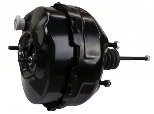 1964 - 1974 Chevelle or Nova BLACK Powder Coated Power Brake Booster, 9 Inch, Dual Diaphragm, Angle 3