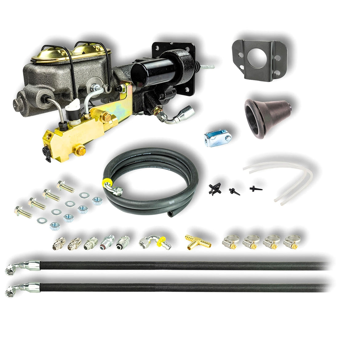 Photo of a 1966 - 1972 Chevelle & Nova Hydraulic Brake Assist Hydro-Boost, Master Cylinder, Combination Valve Kit, Disc / Drum