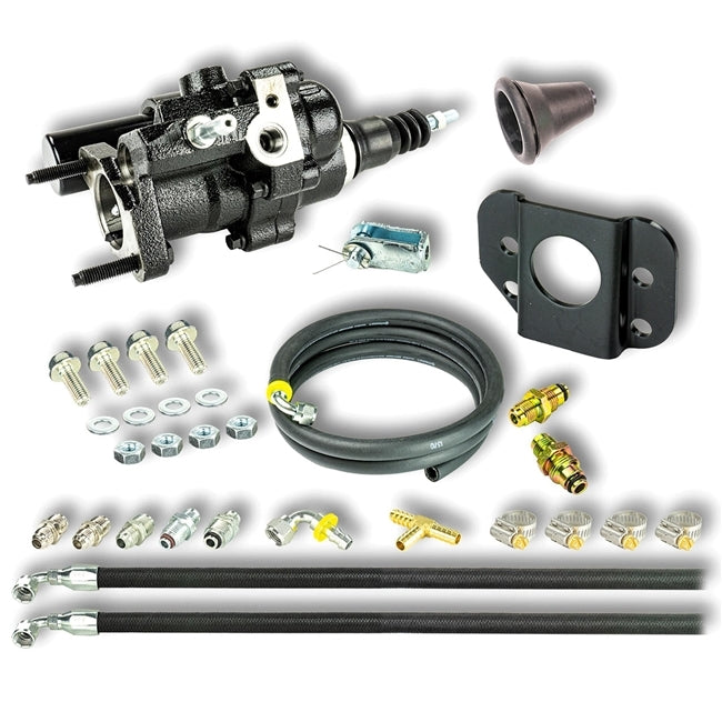 Photo of a 1966 - 1972 Chevelle & Nova Hydraulic Brake Assist Hydro-Boost Unit, with Brackets, Fittings, and Hose Kit