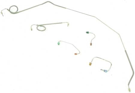 1969 Nova FRONT Brake Lines Set for POWER DISC, OE Steel