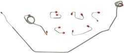 1970 Nova FRONT Brake Lines Set for POWER DISC, Stainless Steel