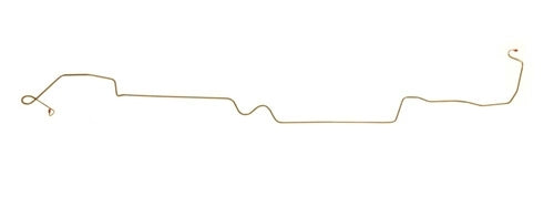 1972 - 1973 Nova FRONT TO REAR Brake Line, POWER DISC, OE Steel