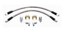 1966 - 1972 Chevelle and 1968 - 1972 Nova Wilwood Stainless Steel Braided Front Brake Hose Flexline Kit