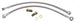 1966 - 1972 Front Disc Brake Braided Stainless Steel Flex Hoses and Banjo Bolts Kit, 7/16 Inch